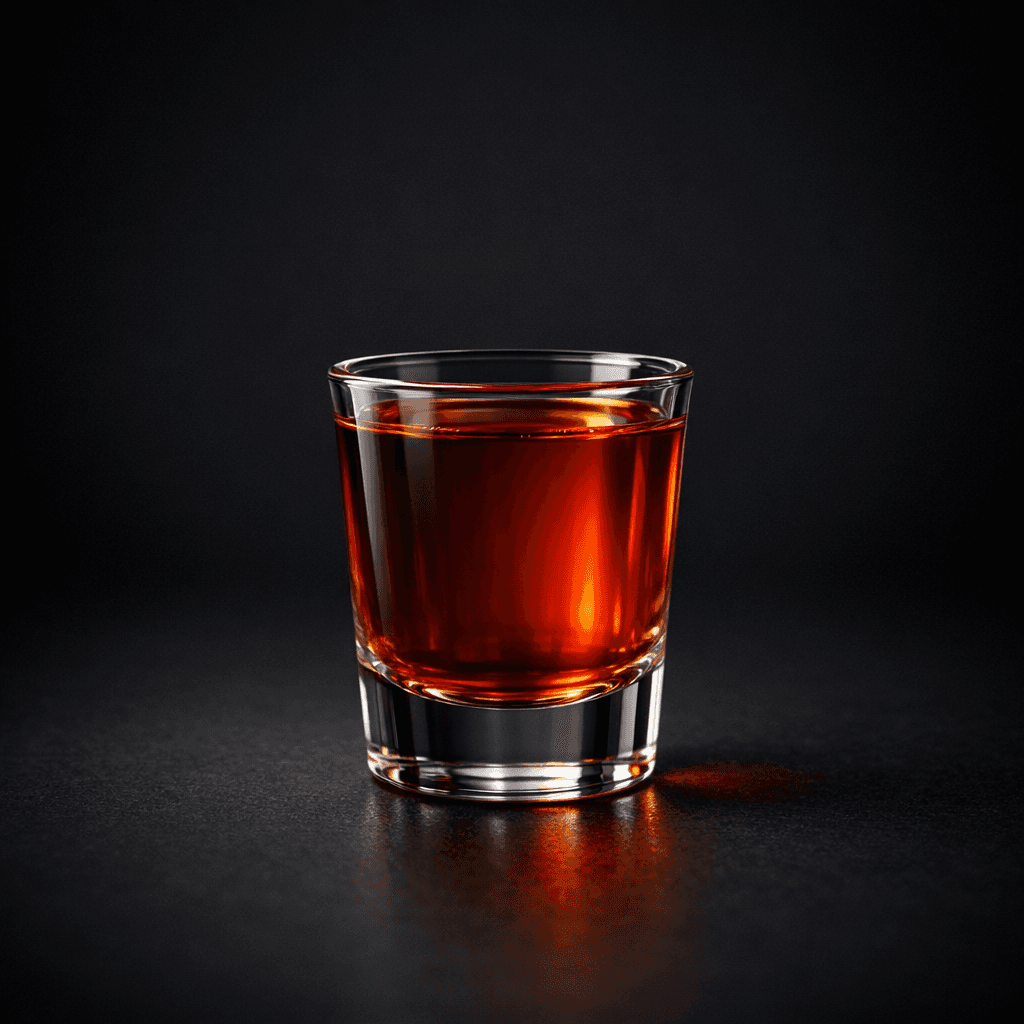 Autumn Stack served in a shot glass