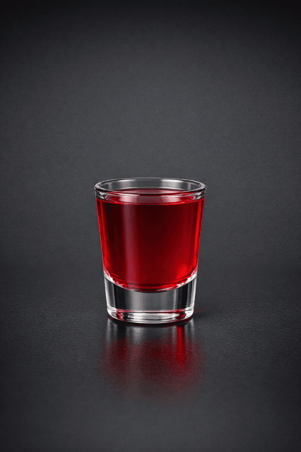Cherry Bombette served in a shot glass