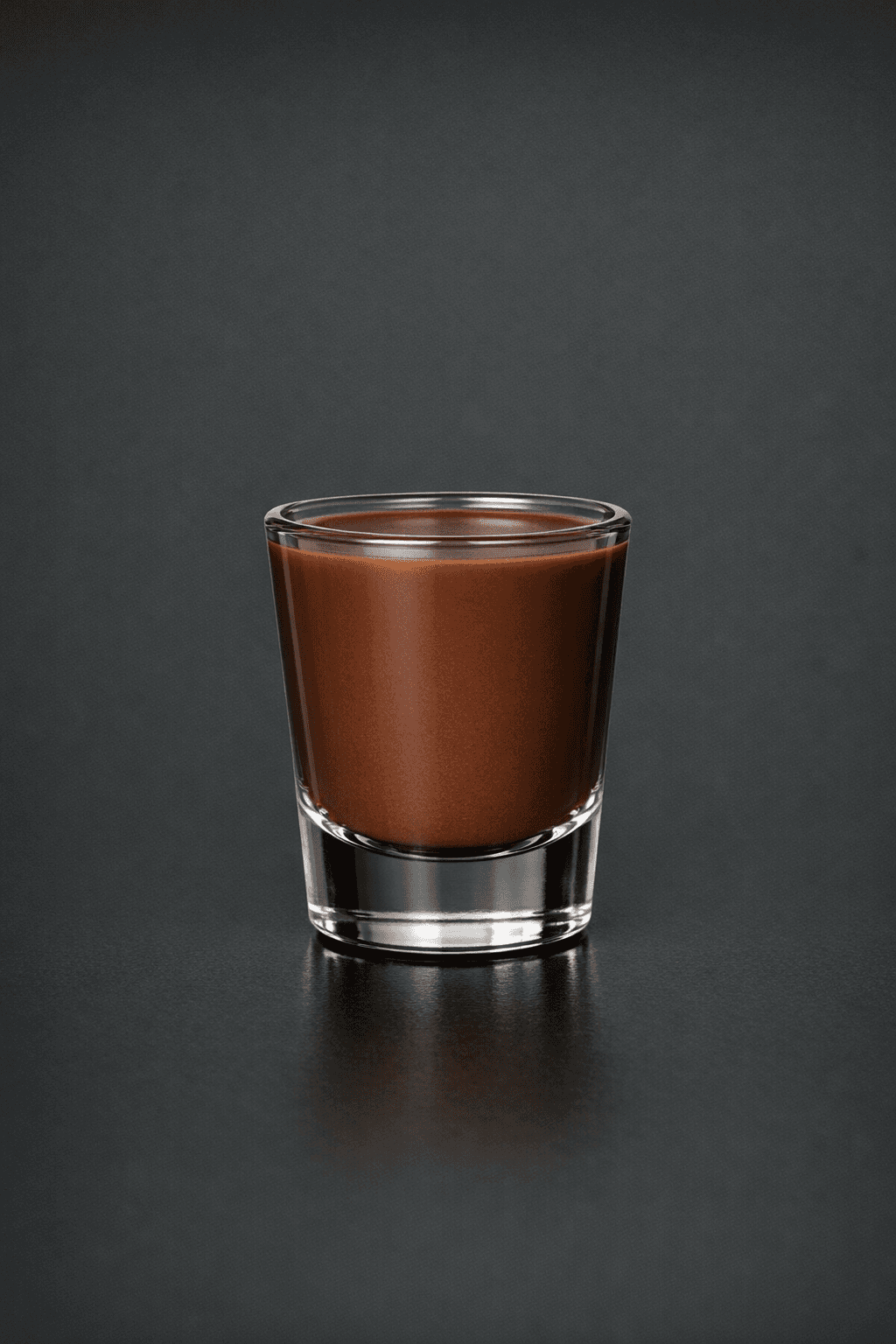 Chocolate Orange Bite served in a shot glass