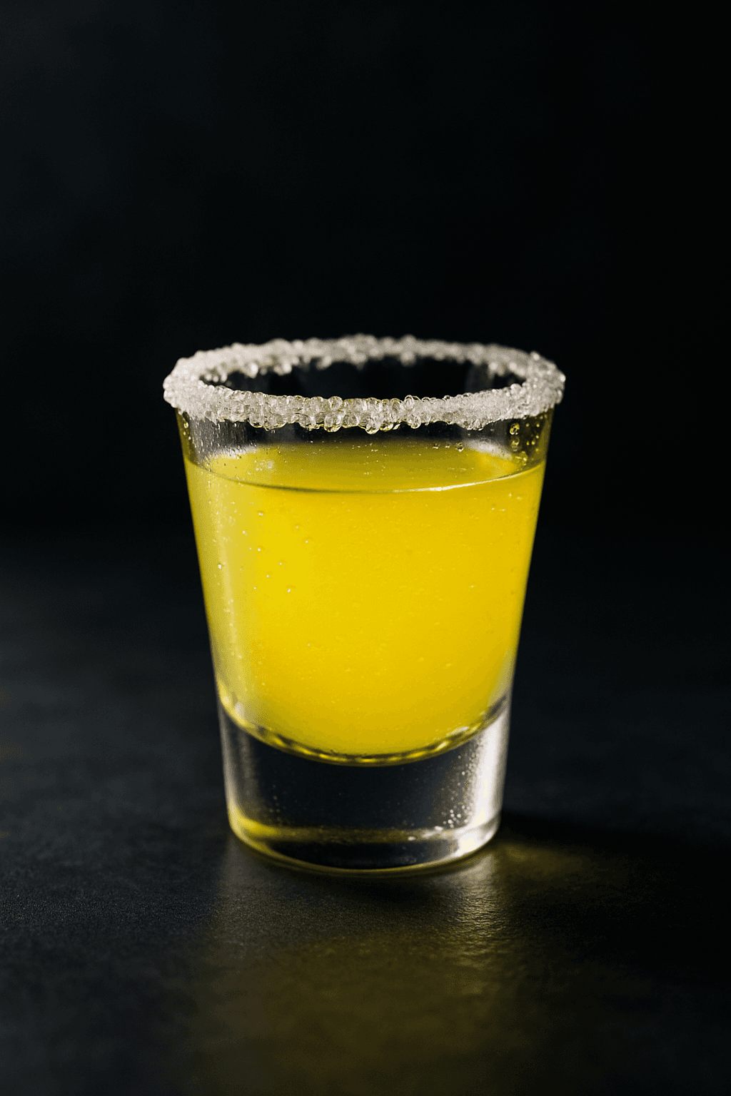 Lemon Drop served in a shot glass