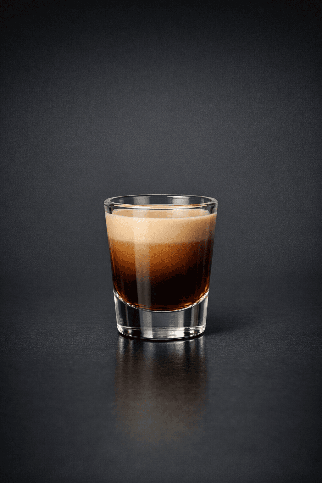 Nightcap Shelf served in a shot glass
