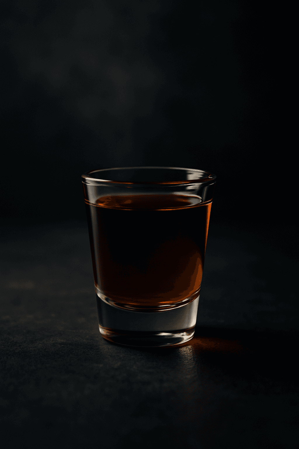 Three Wise Men served in a shot glass