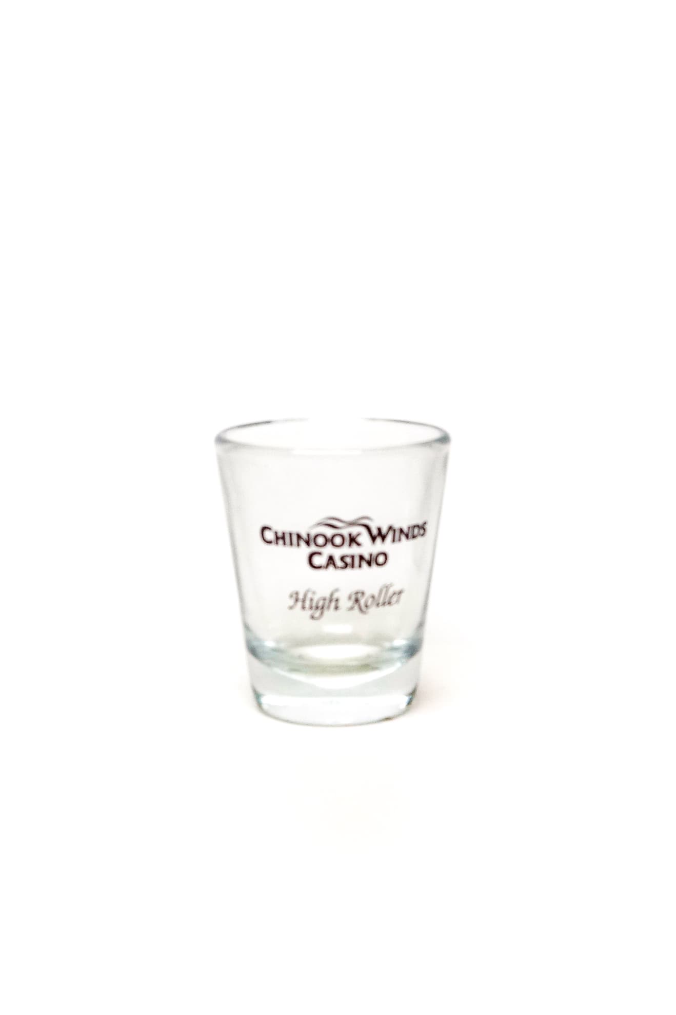 Chinook Winds Casino shot glass from the collection