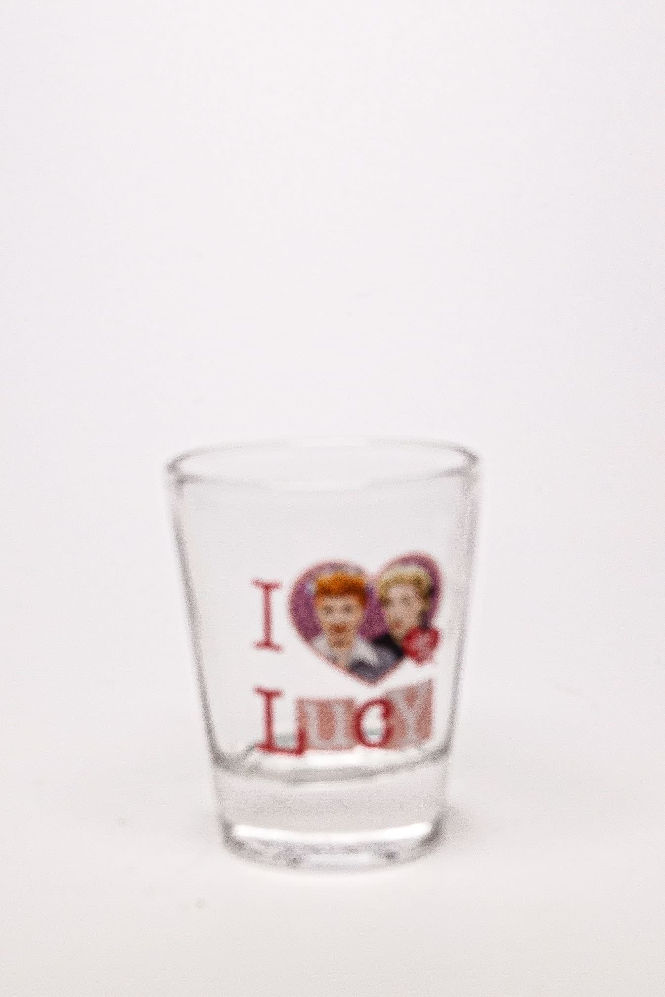 I Love Lucy shot glass from the collection