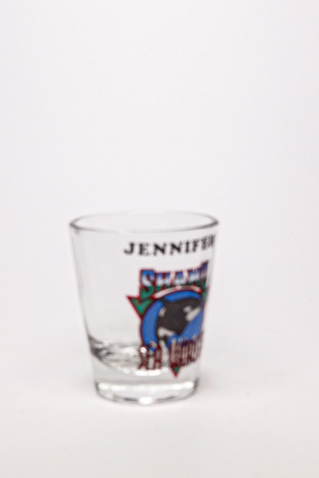 Jennifer novelty shot glass from the collection