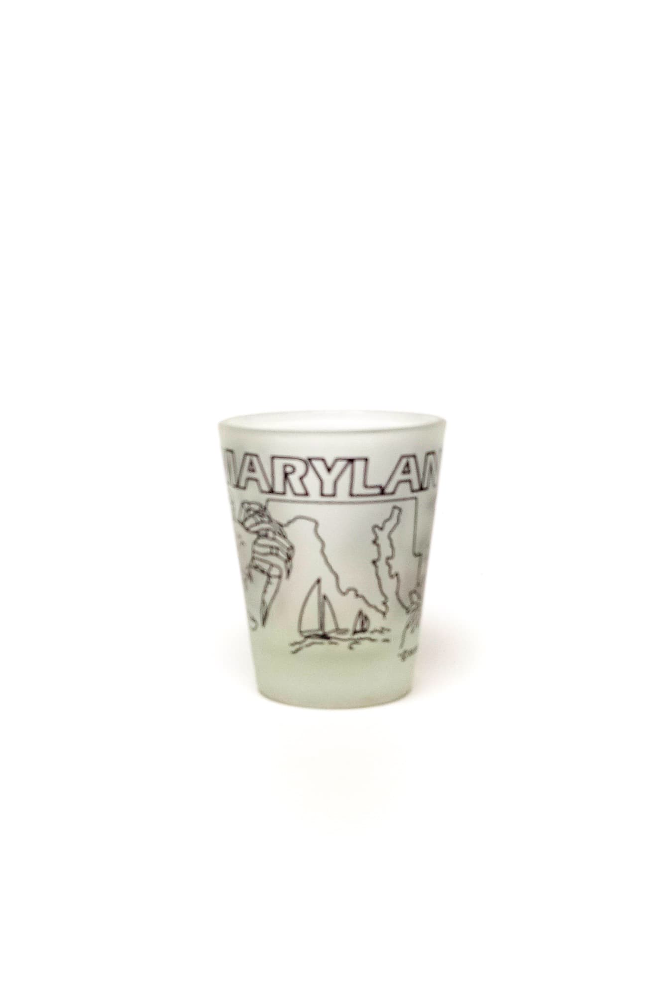Maryland state shot glass from the collection