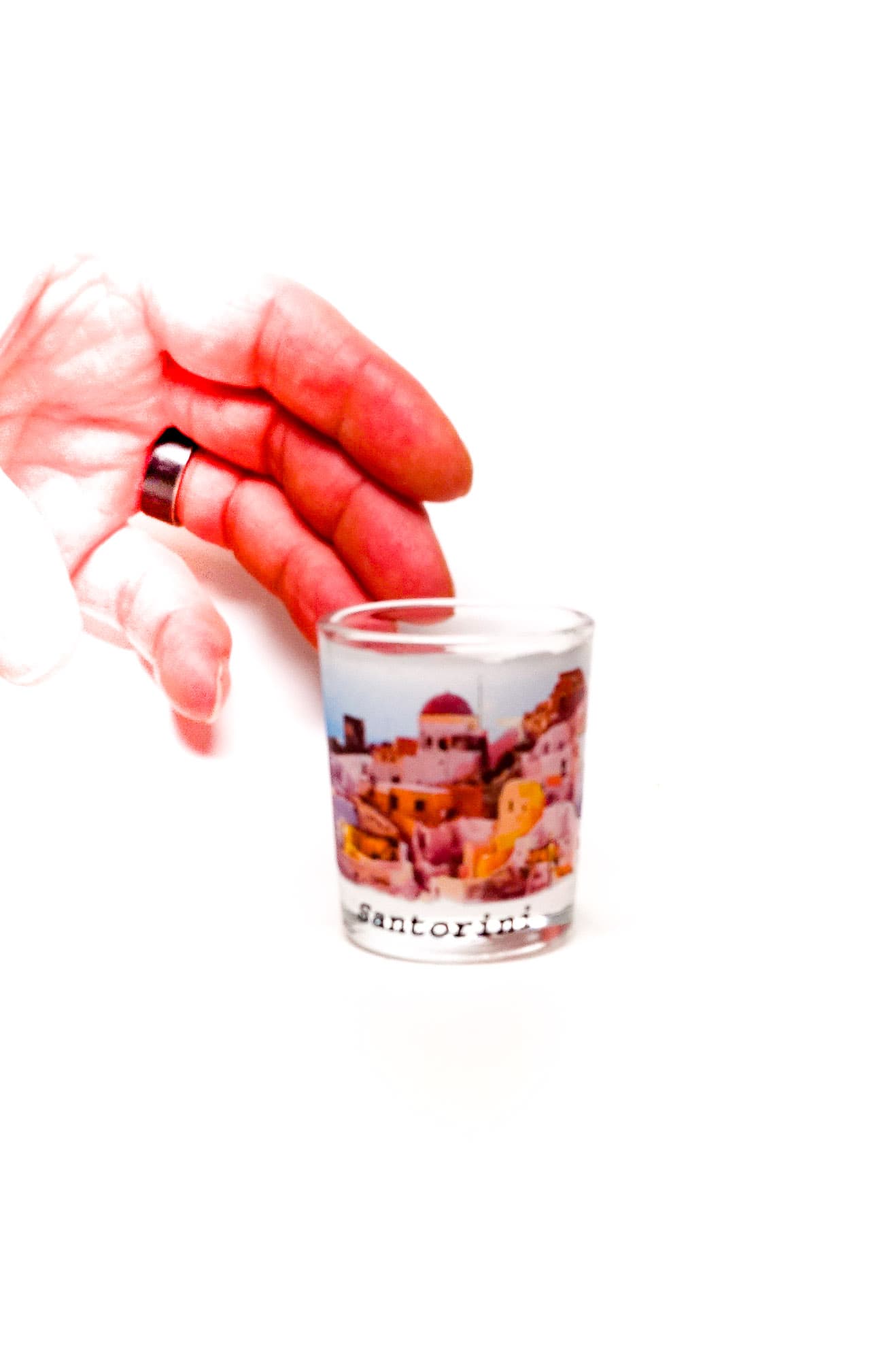 Santorini shot glass from the collection
