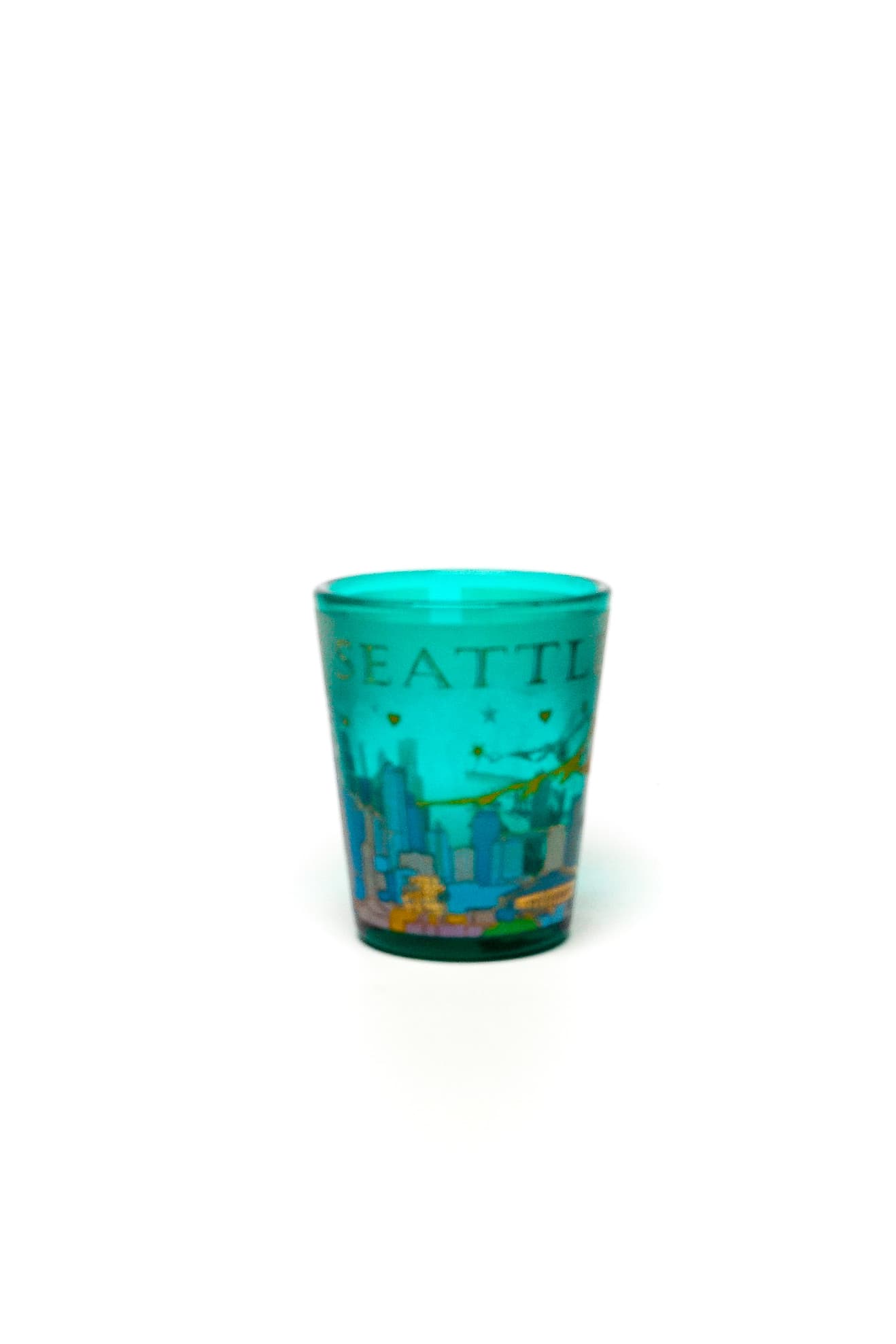 Seattle skyline shot glass from the collection