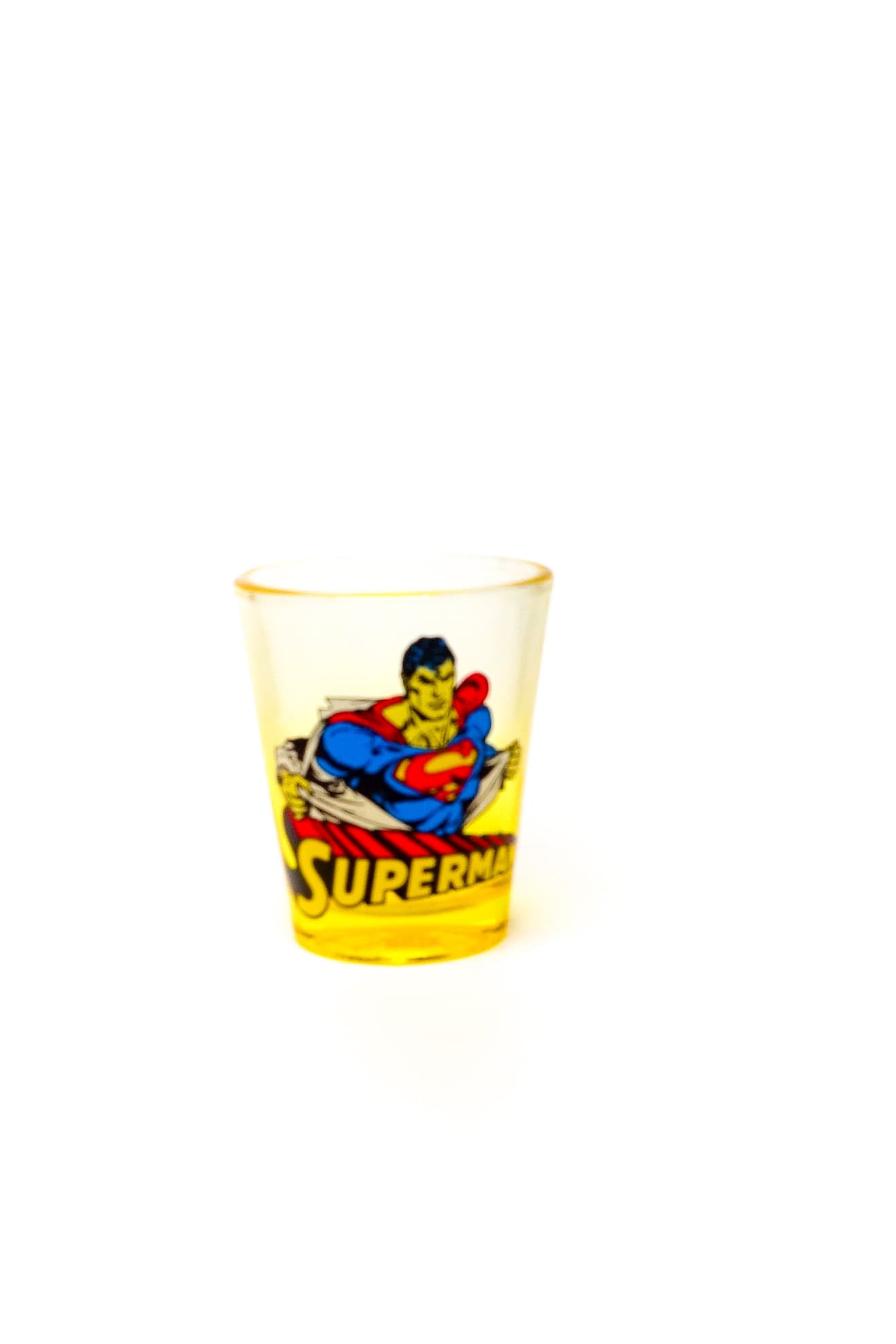 Superman shot glass from the collection